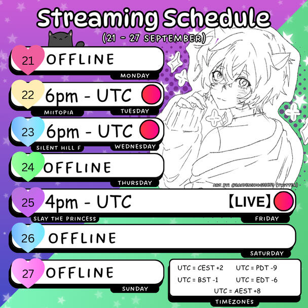 Stream Schedule